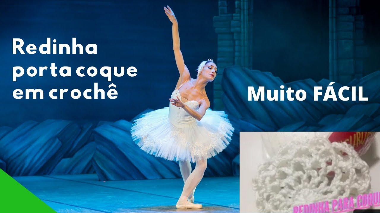 Redinha em crochê para coque bailarina 👗Muito fácil