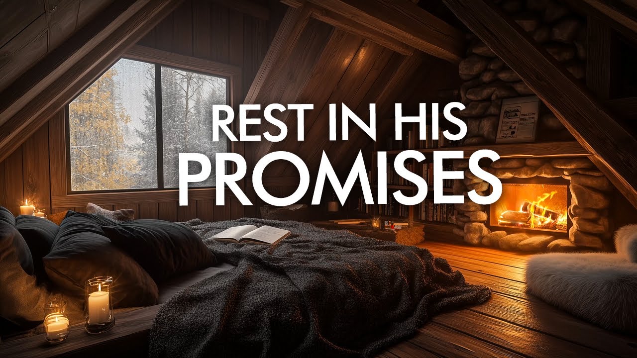 God is Speaking - Are You Listening? Peaceful Bible Verses with Rain. End Your Day With God's Word