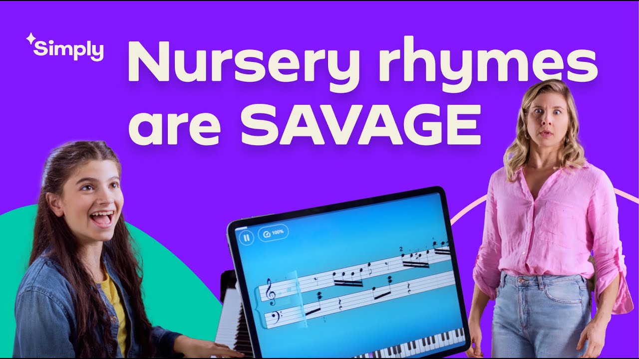 Disturbing nursery rhymes vs. Simply Piano