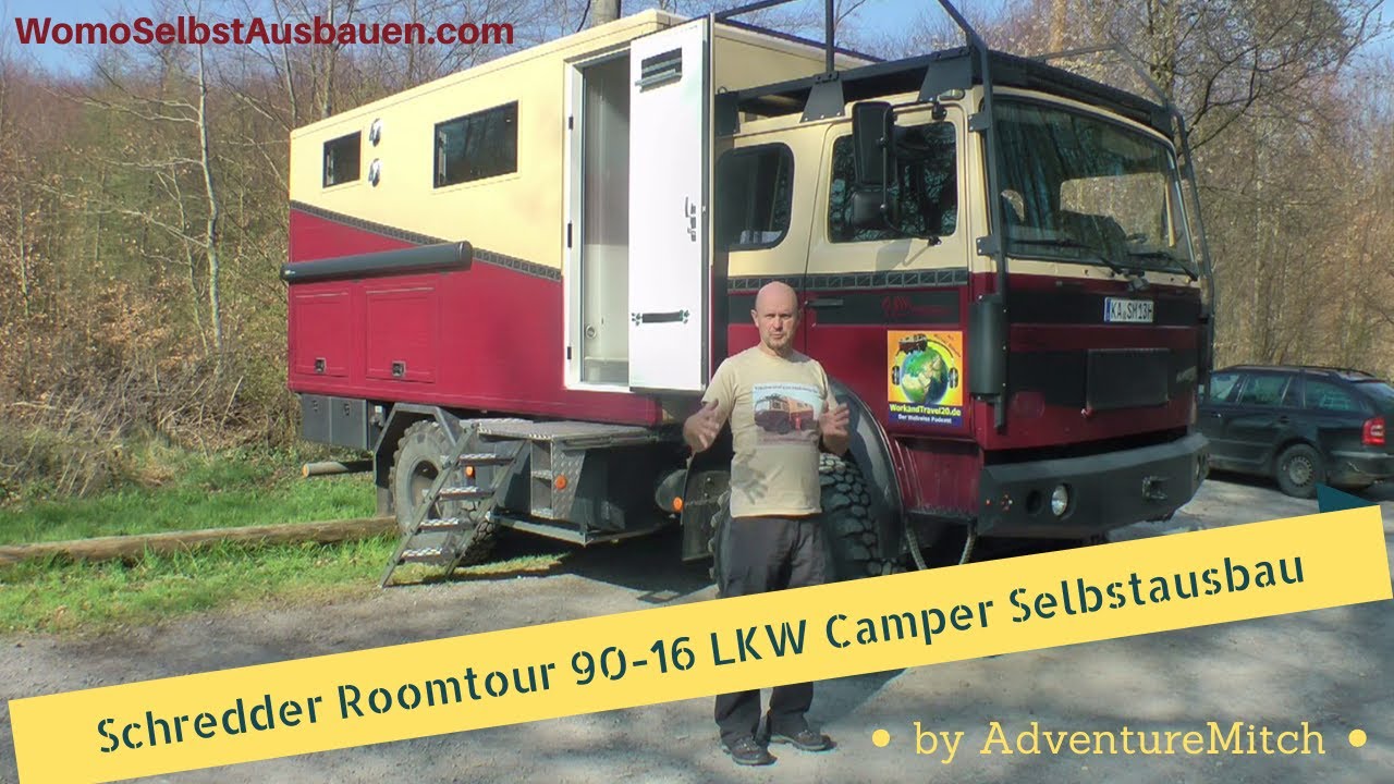 Schredder Roomtour Magirus 90-16 Wohnmobil Camper Van Selbstausbau