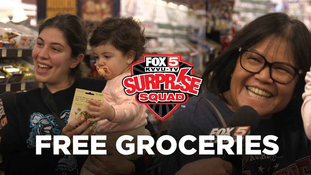 FOX5 Surprise Squad: БЕСПЛАТНЫЕ продукты для покупателей