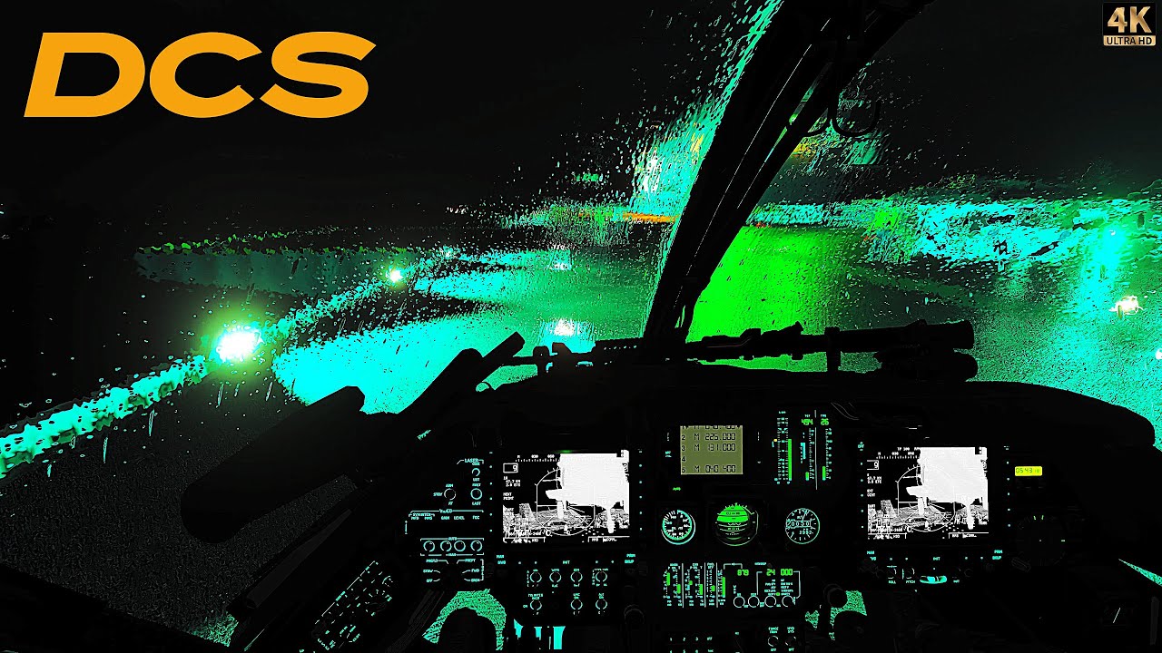 OH-58D Kiowa Warrior | LHA-1 Carrier Operations | EXTREME Night Weather