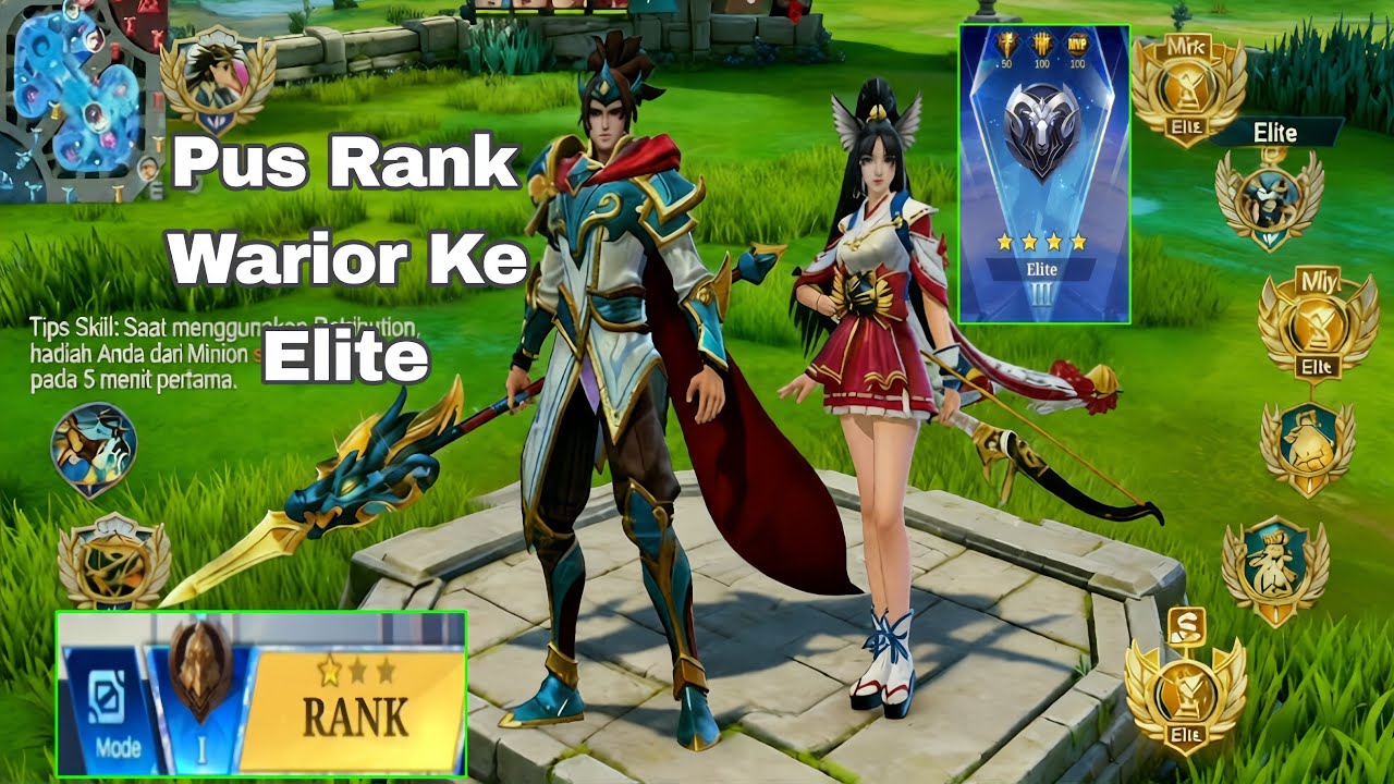 SOLO RANK WARRIOR 1 KE ELIT 3! SAMPAI DAPET MANIAC - MOBILE LEGENDS