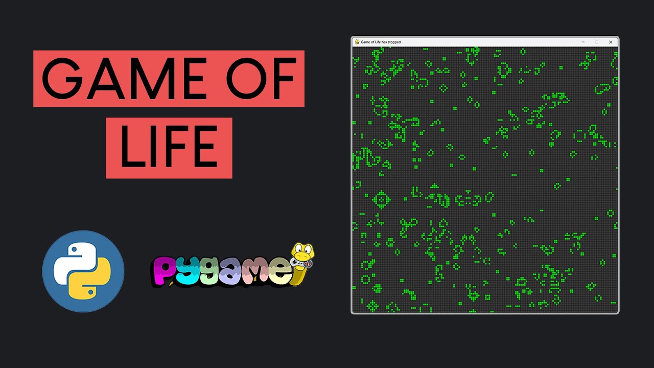 Conway's Game of Life tutorial in Python & Pygame - OOP