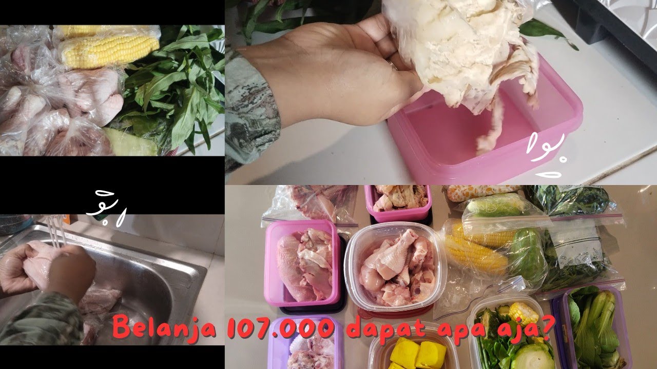 Food preparation tipis2, Alhamdulillah belanja hemat Rp. 107.000 dapat lumayan banyak