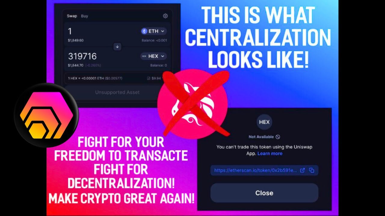 Uniswap BANS HEX From It's DEX
