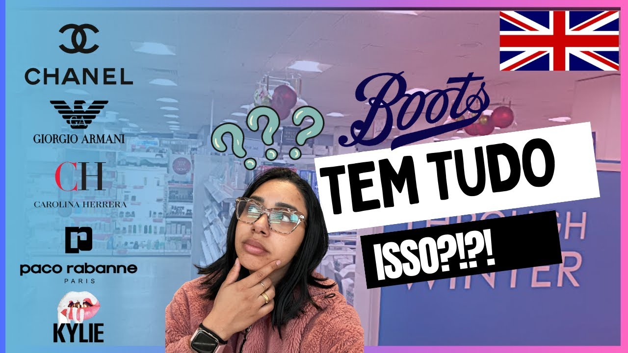 Tem de TUDO na Boots!!! Perfumes, skincare, maquiagens e muito mais!