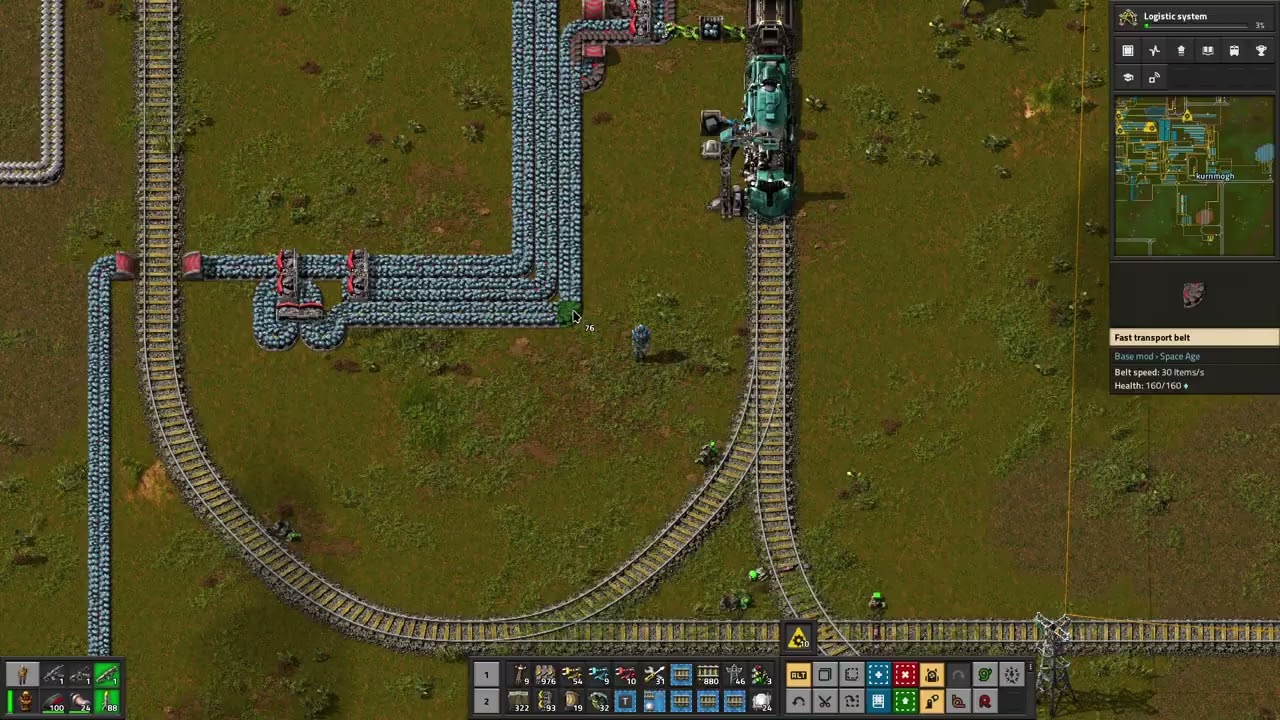 Kurn Plays Factorio Space Age: Day 27: Trying to figure out white/space science.