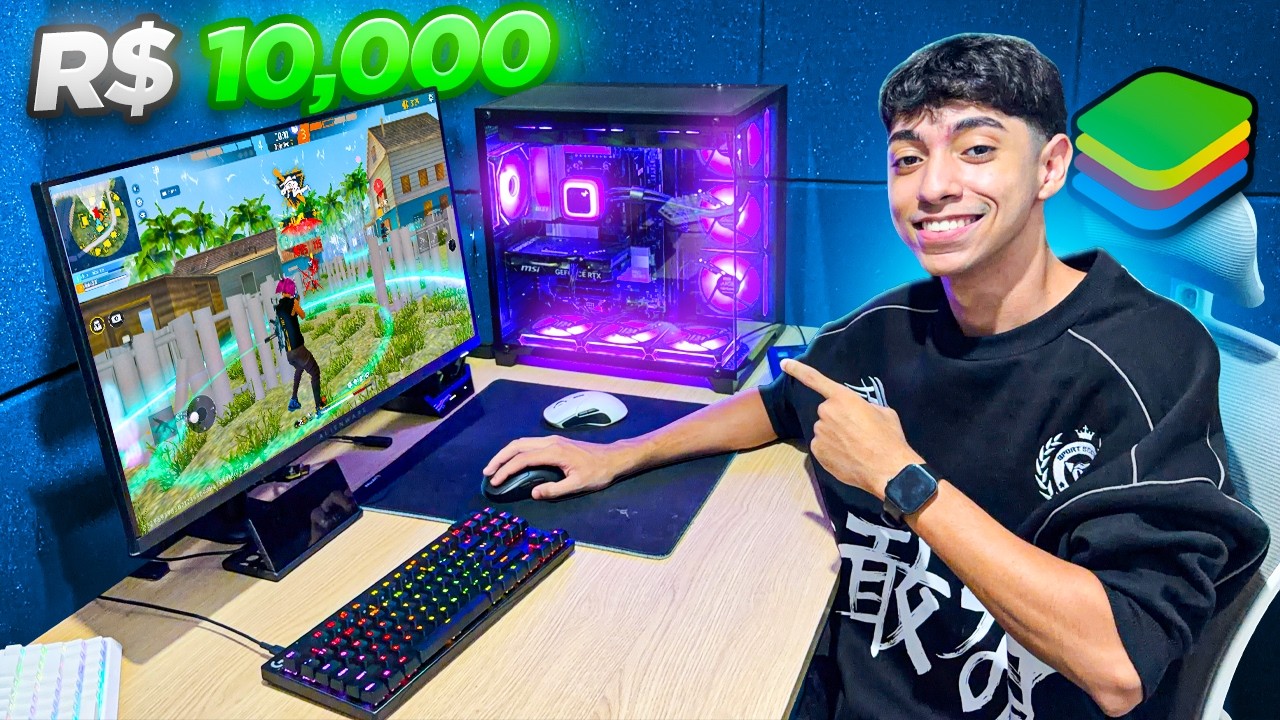 JOGANDO APOSTADO NO MEU PC NOVO DE R$10.000! PEDIRAM TELA!