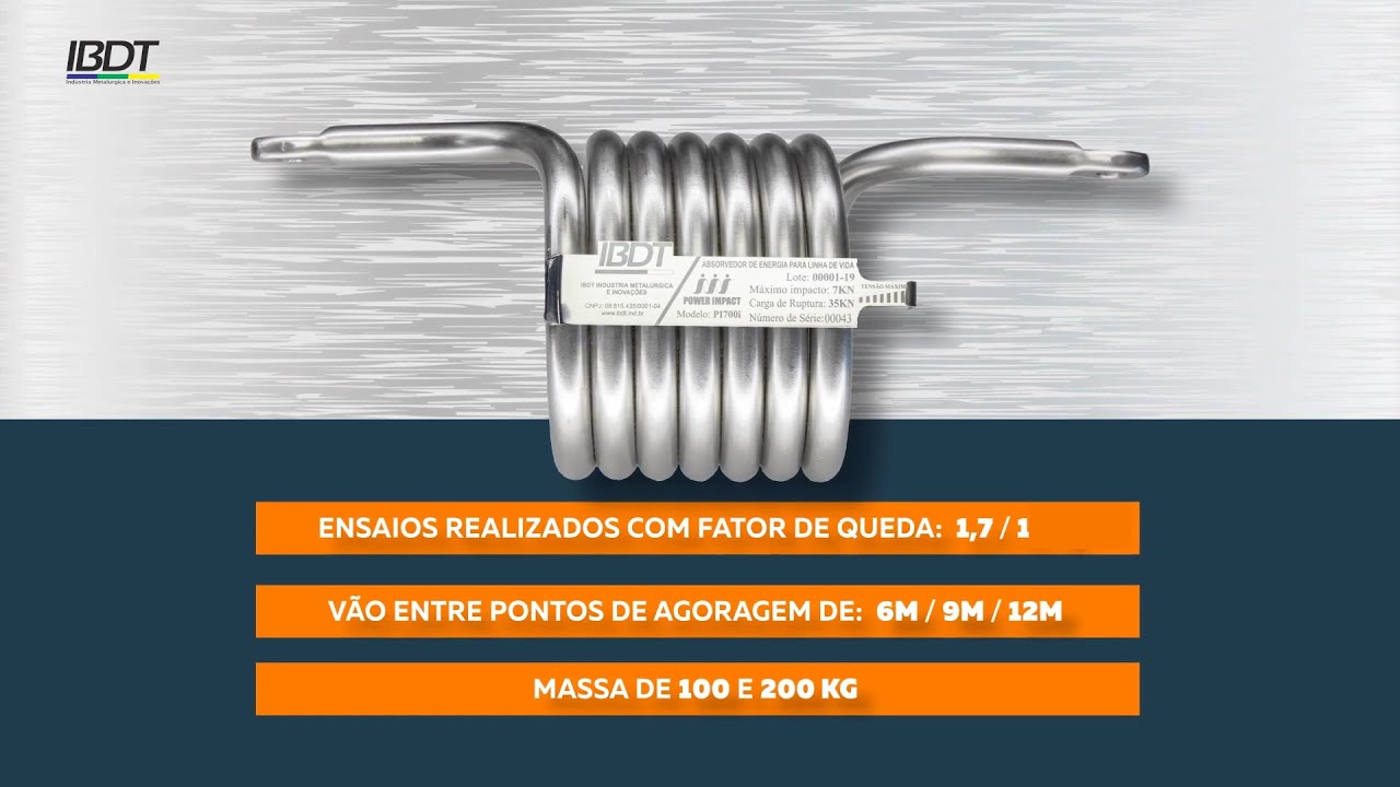 Ensaio dinâmico Absorvedor de Energia PI700i