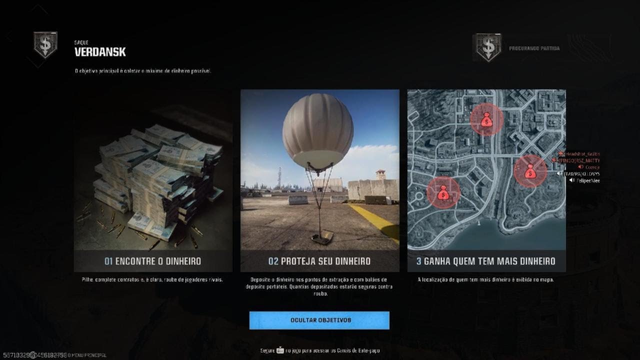 Vitoria modo saque Call of Duty