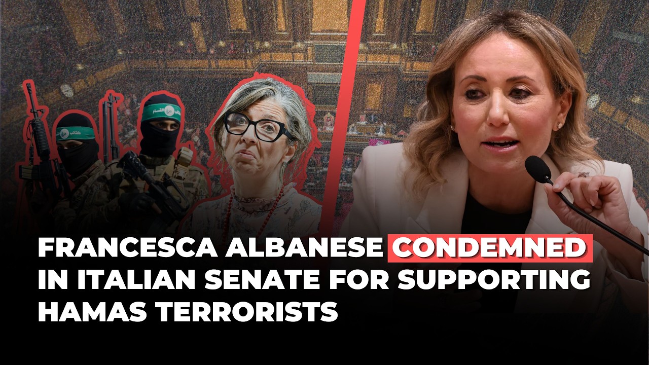 Francesca Albanese condemned in Italian Senate for supporting Hamas terrorists