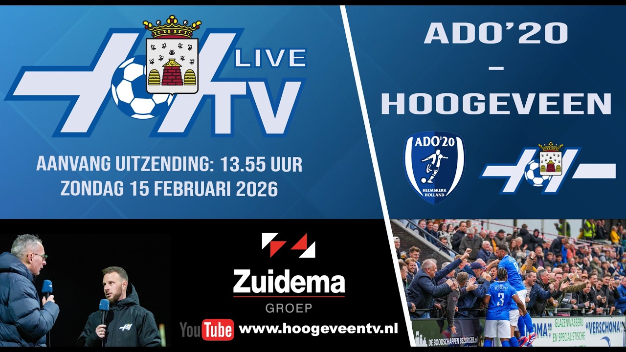 Live-uitzending ADO'20 - Hoogeveen
