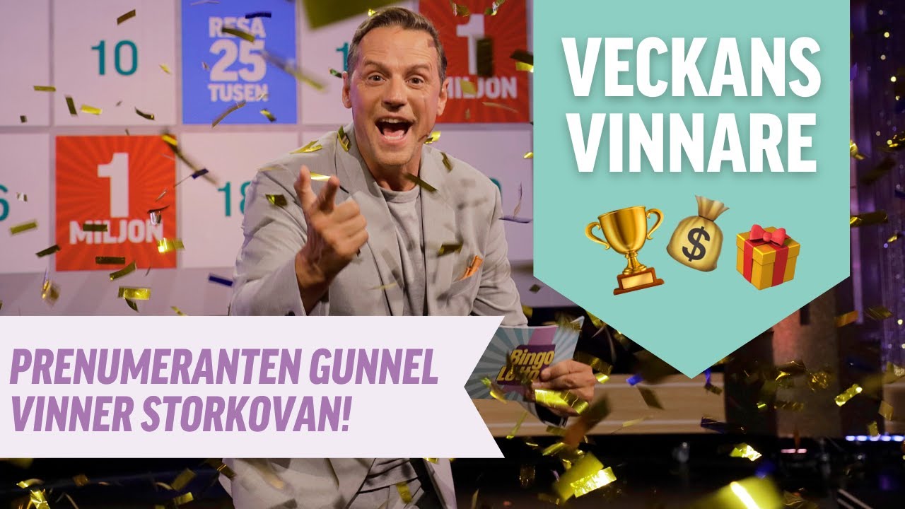 Varm st&auml;mning i studion n&auml;r Gunnel knep miljonen!