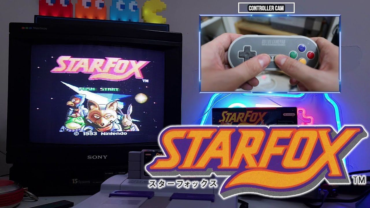 Star Fox (SNES) Gameplay on an original SNES with a Trinitron CRT TV