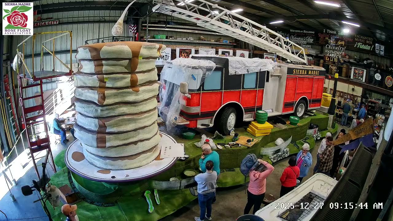 Sierra Madre Rose Float Flowering – Day 2 | Rose Parade 2026 Behind the Scenes