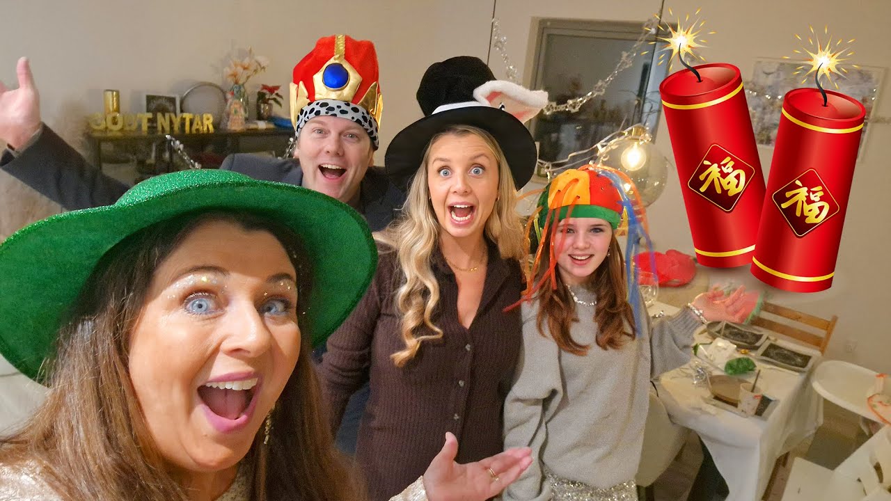 NYTÅRSAFTEN🎉3 RETTERS MENU🍽ELLIE & ROSA🤣😍