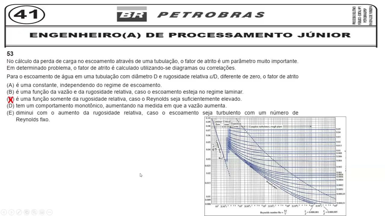 Prova Engenheiro de Processamento Petrobras 2014 Questões 51 a 55