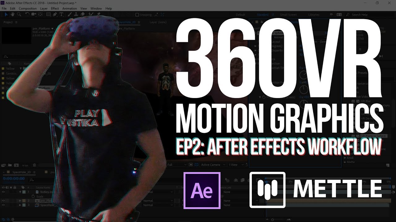 How to 360° VR Motion Graphics: After Effects Workflow & Composition Techniques | Part 2