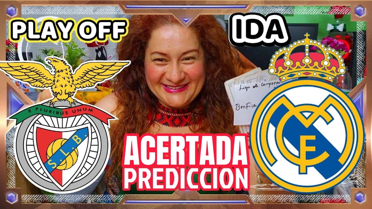 Benfica Vs Real Madrid  IDA  Liga de Campeones PLAY OFF #prediccionesdeportivas #realmadrid