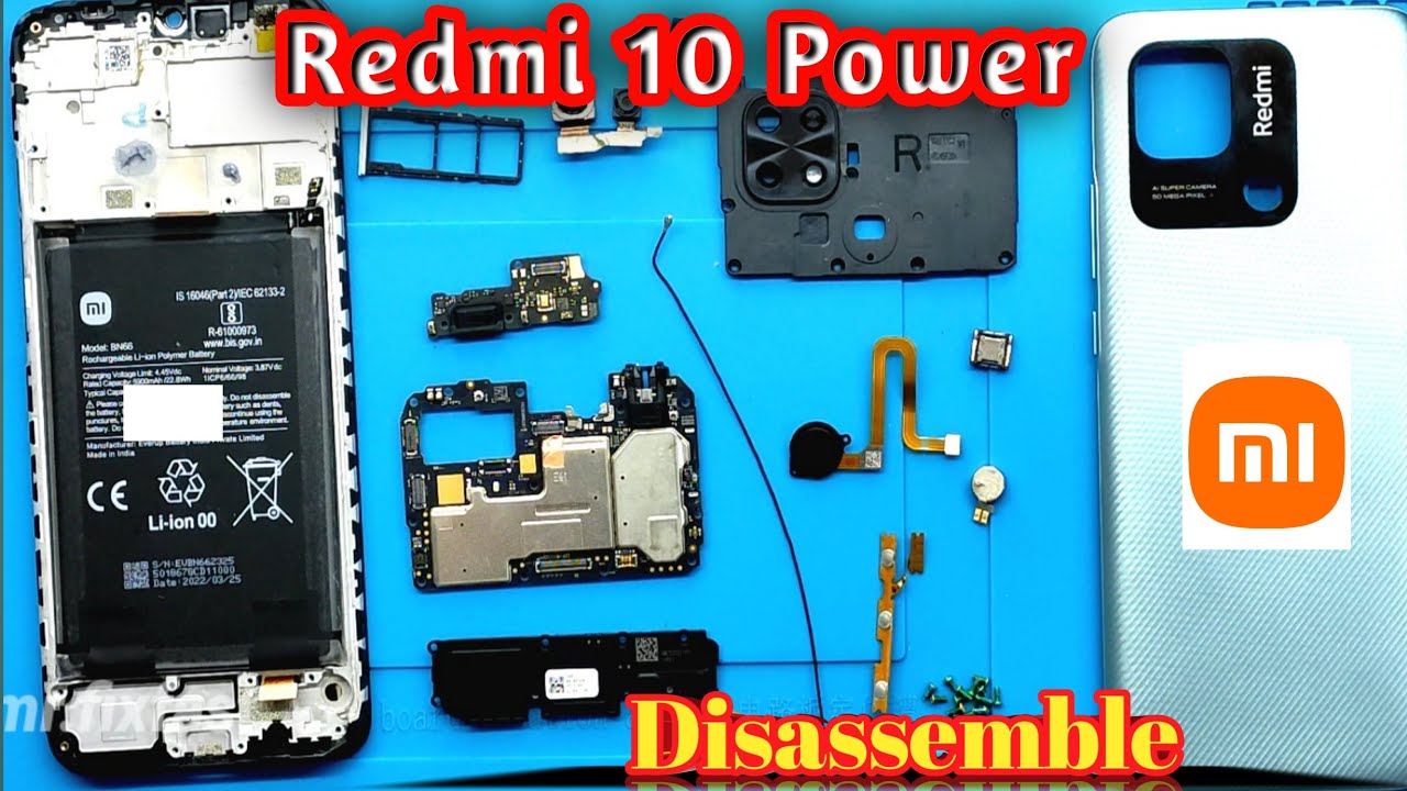 How to Disassemble Redmi 10 power (220333QBI) // Redmi Note 10c Disassembling //