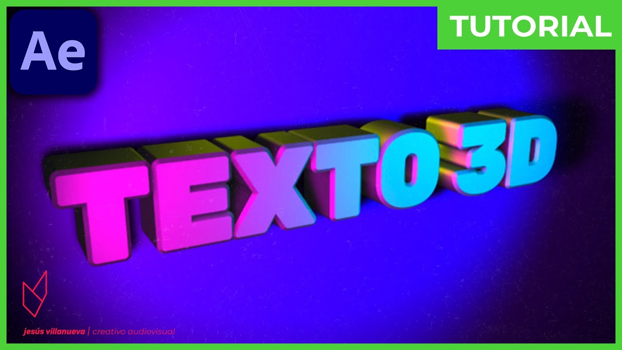 ¡Cómo crear TEXTOS en 3D! [SIN PLUG-IN] || Tutorial - After Effects