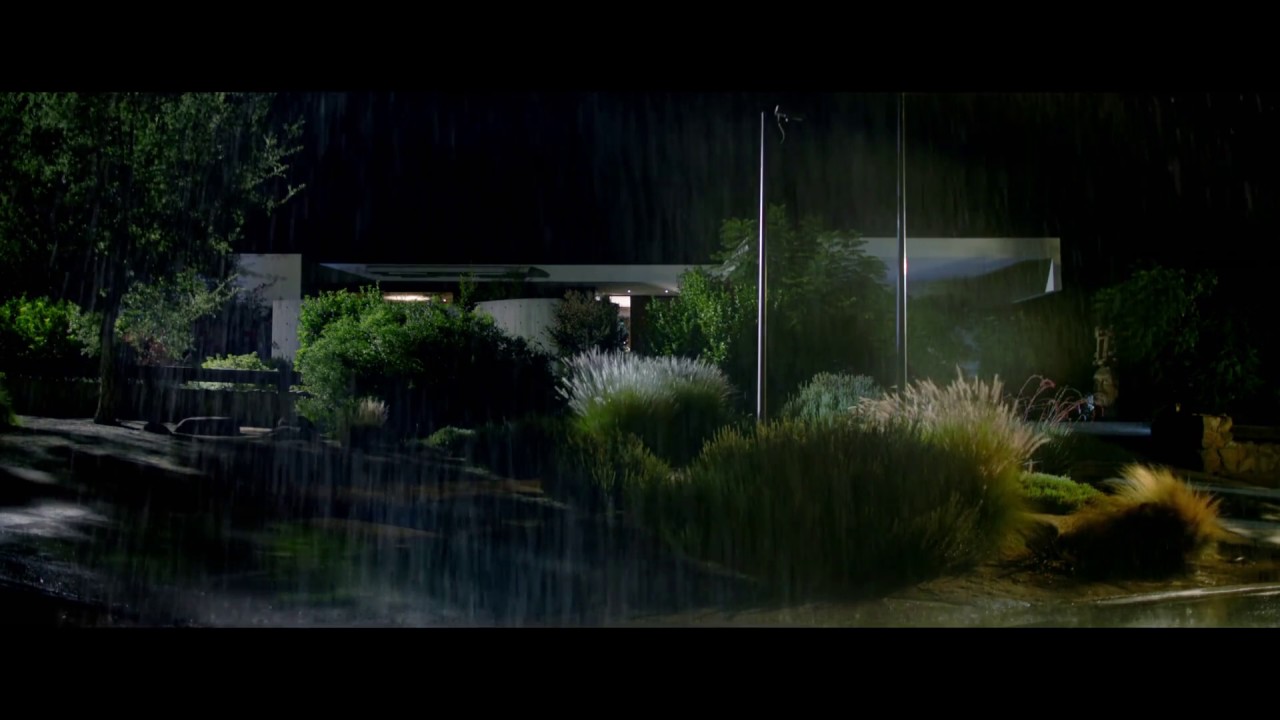 [10 Hours] Lamplit Garden on a Rainy Night - Video & Audio Rain, Thunder [1080HD] SlowTV