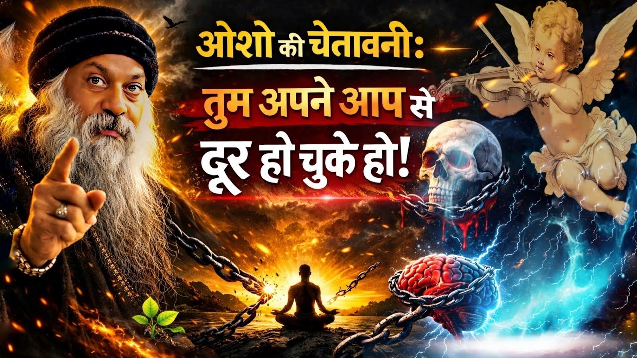 ओशो की चेतावनी: तुम अपने आप से दूर हो चुके हो! #osho #motivation #maditation #hindi #inspirational