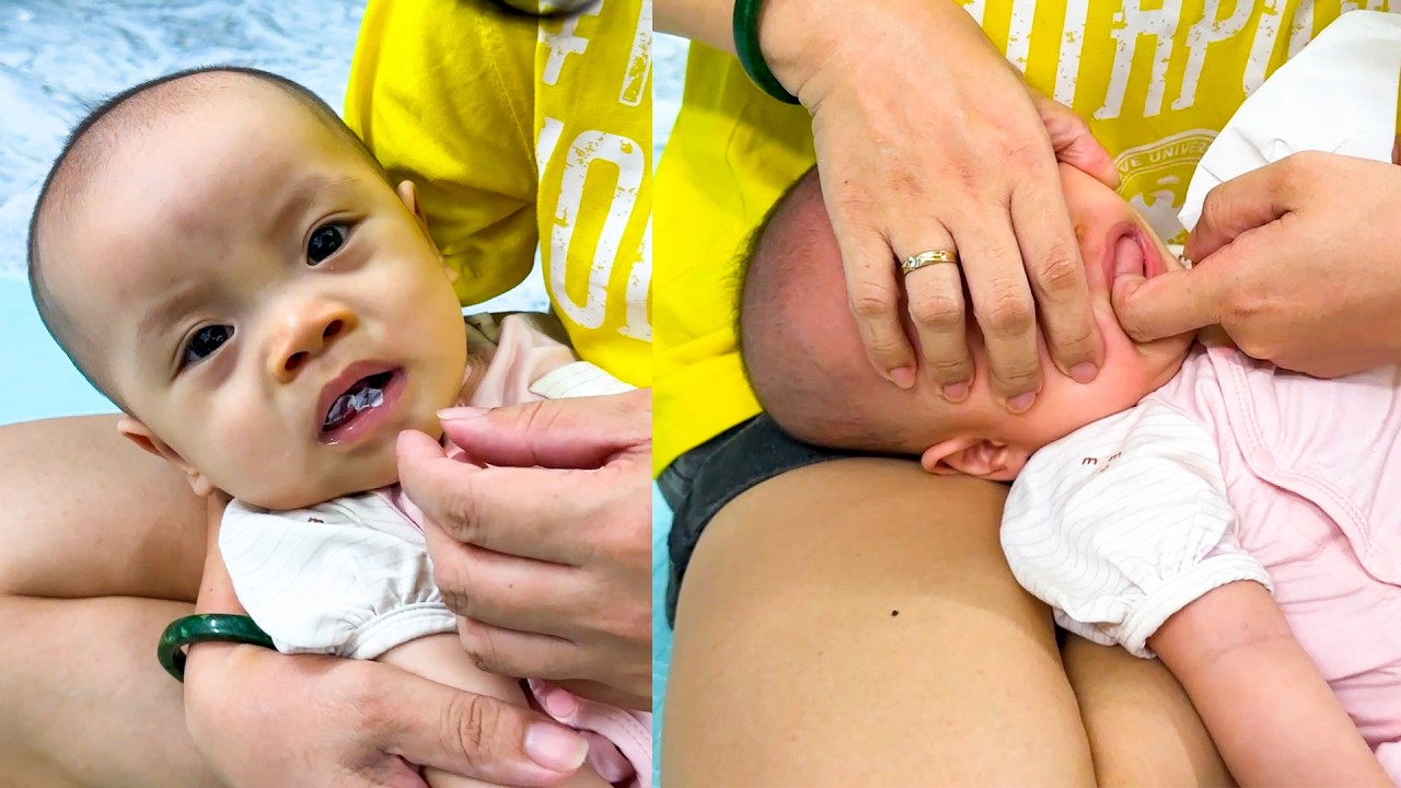 Mom was horrified to discover baby Kim was eating paper