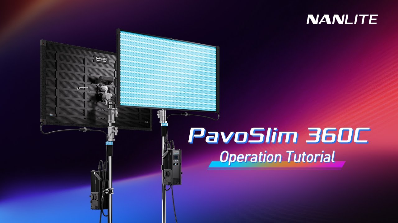 Nanlite PavoSlim 360C - Operation Tutorial