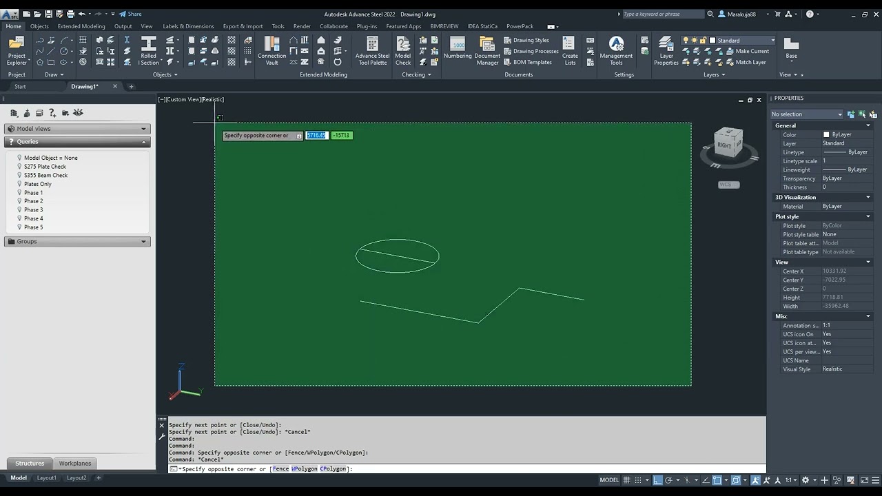 1.01 Kurs Advance Steel - Rozpoczęcie pracy z programem i omowienie elementów cz.1