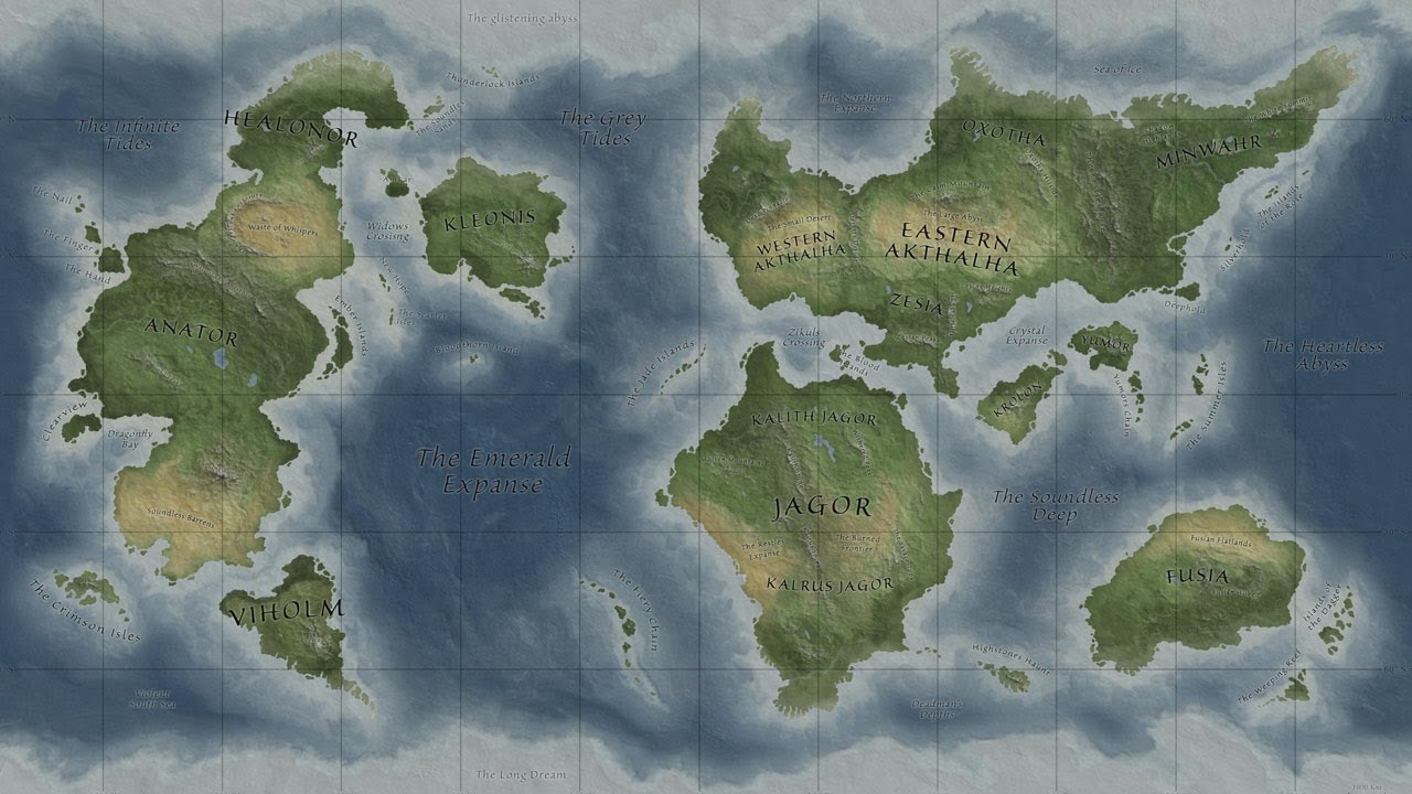 Timelapse  - Fantasy Map in Photoshop
