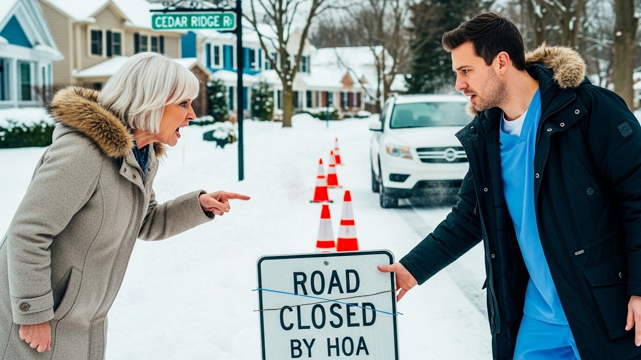 I Found HOA Blocking Snow Removal Route, Closed Their Only Plowed Road!