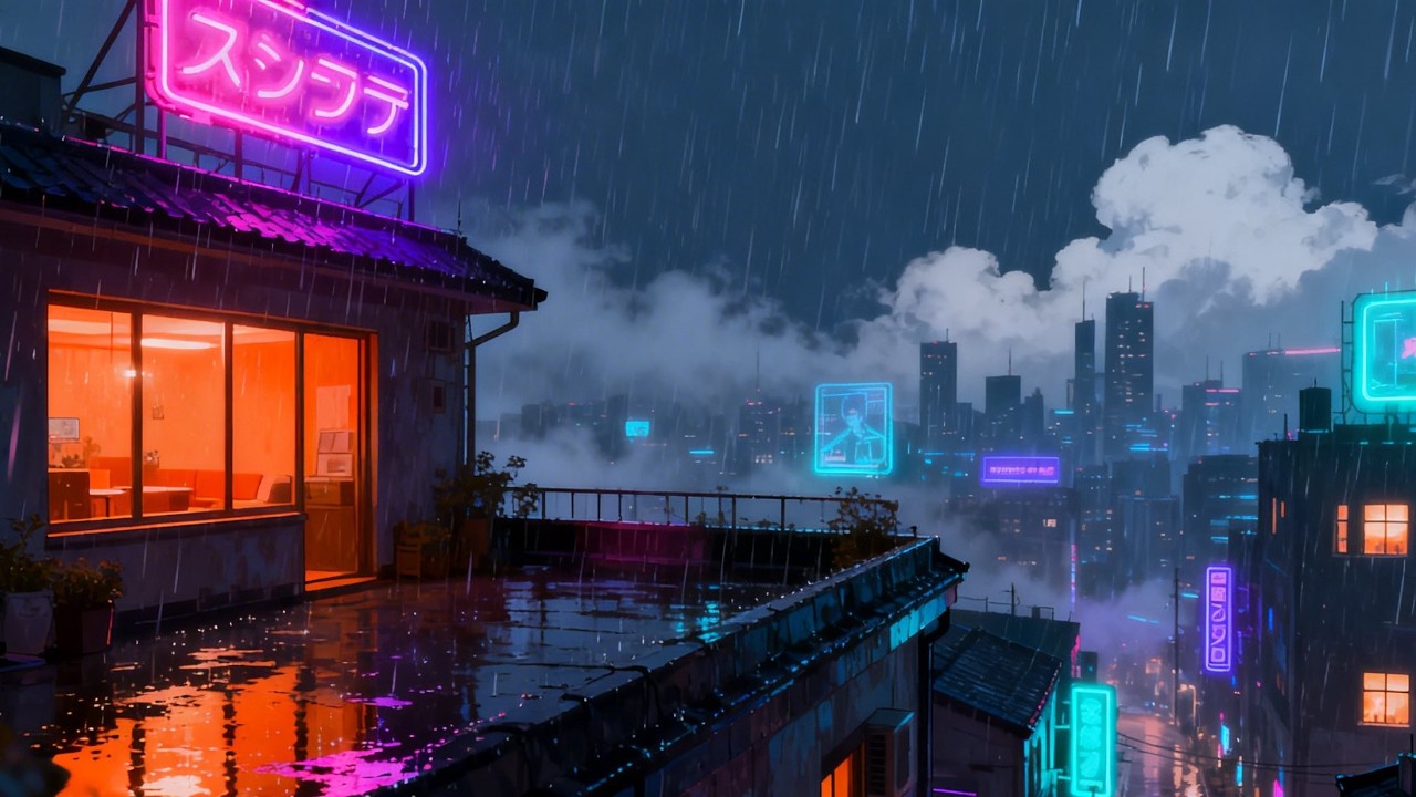 Tokyo Night Rain 🌧️ Chill Lofi for Deep Focus | 深夜BGM