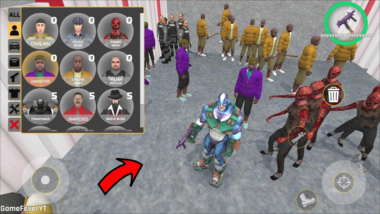Rope Hero: Cheatground MOD (Drive Ghost Rider Flame Bike) Spawn Unlimited Crowd - Rope Hero Stuck