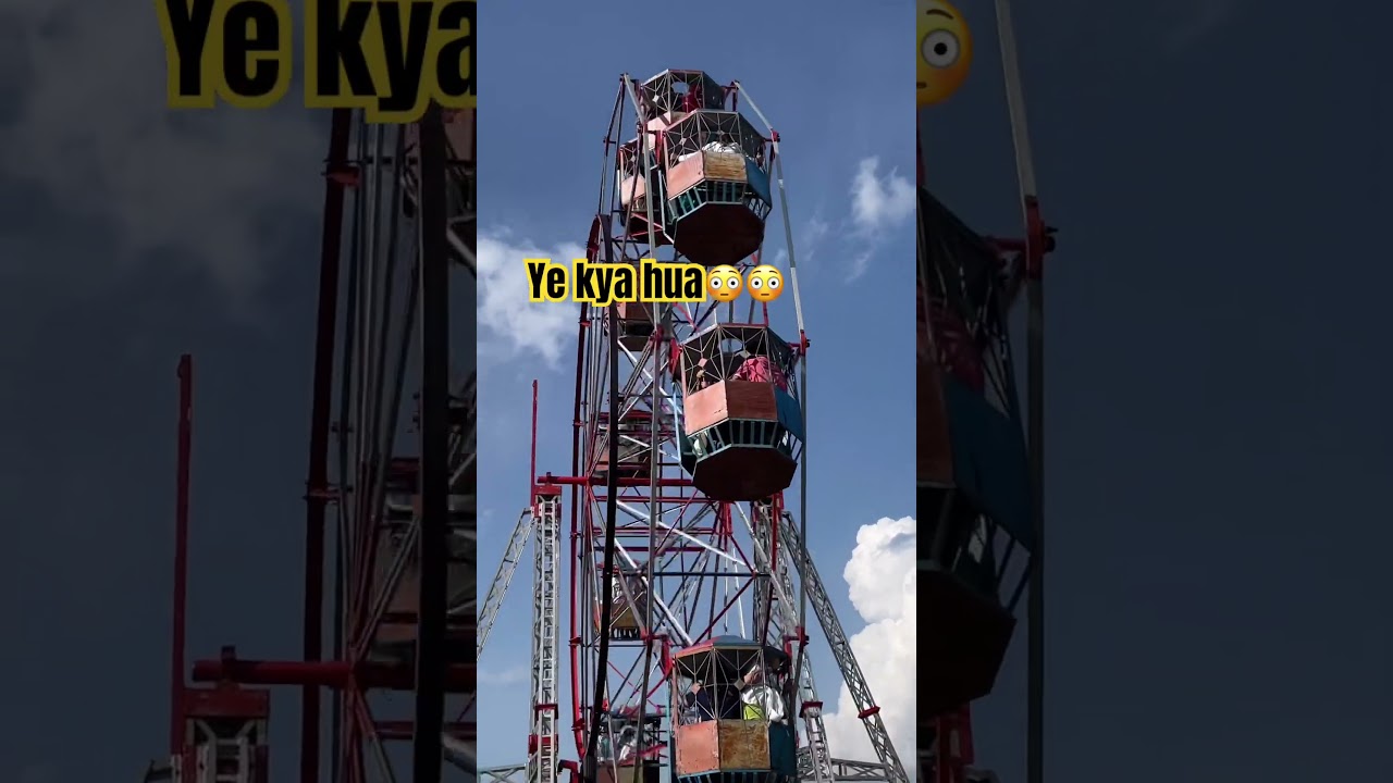Accident hote hote bacha #accidentnews #rollercoaster #mela #incident #destroy #shorts_
