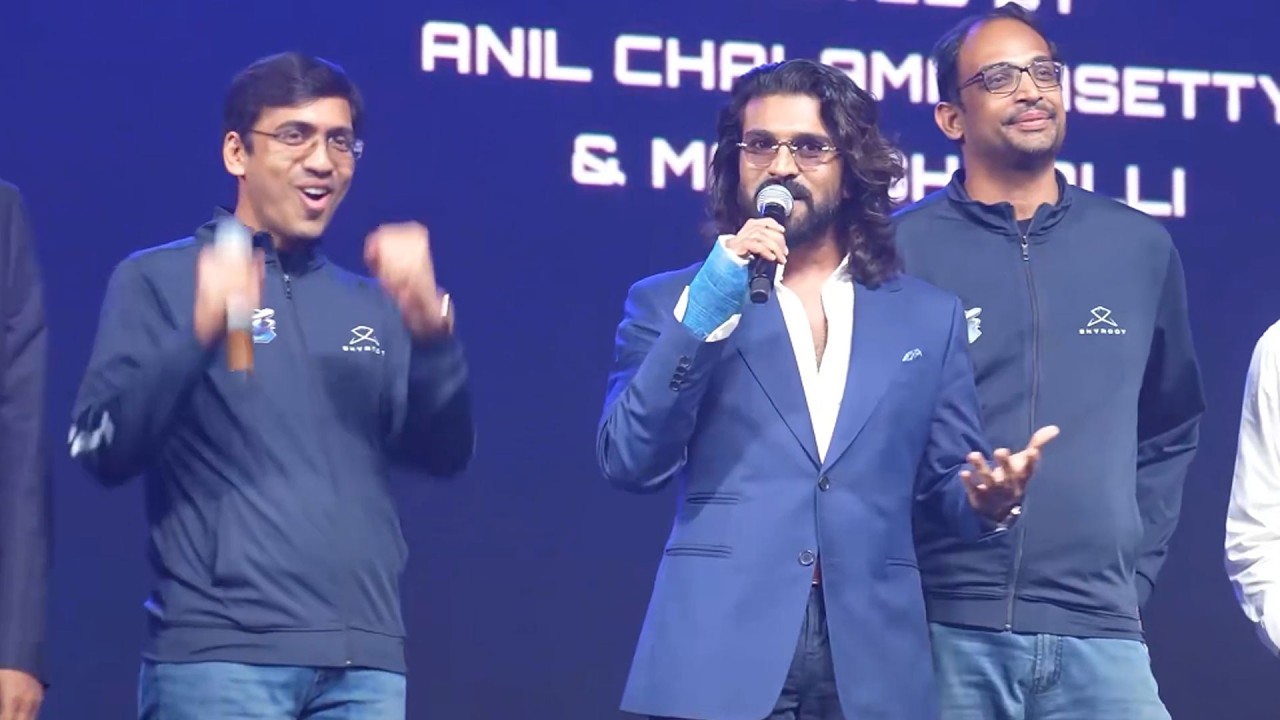 Mega Powerstar Ram Charan Speech @ Skyroot's Anniversary Celebrations in Hyderabad