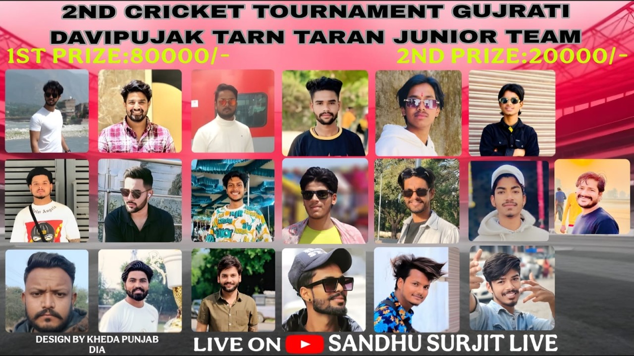Day-1 Gujrati Davipujak Tarn Taran Cricket Tournament 2026 @Surjitsinghsandhu89​