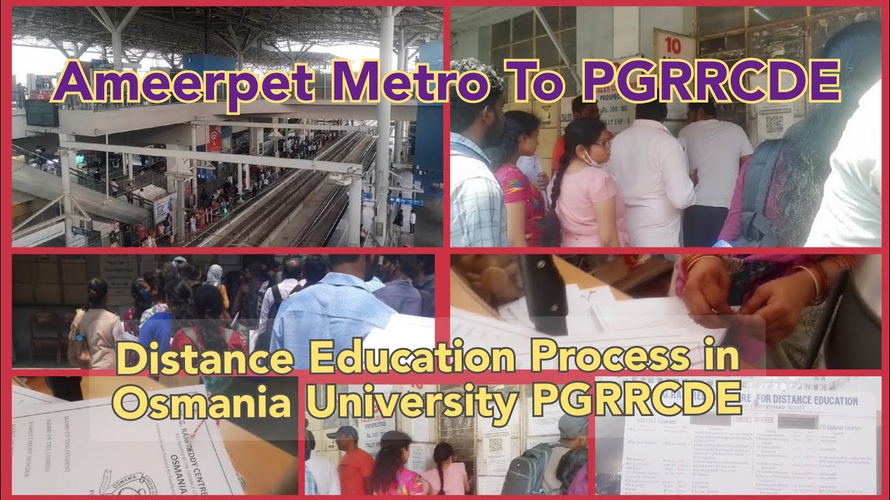 How to Travel Metro To Osmania University PGRRCDE and Distance Education Process #shorts #education
