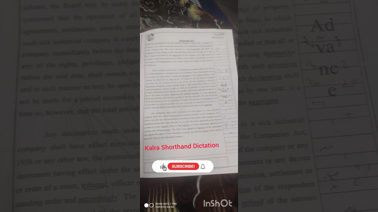 Kalra Shorthand Dictation Like & Subscribe my channel 
