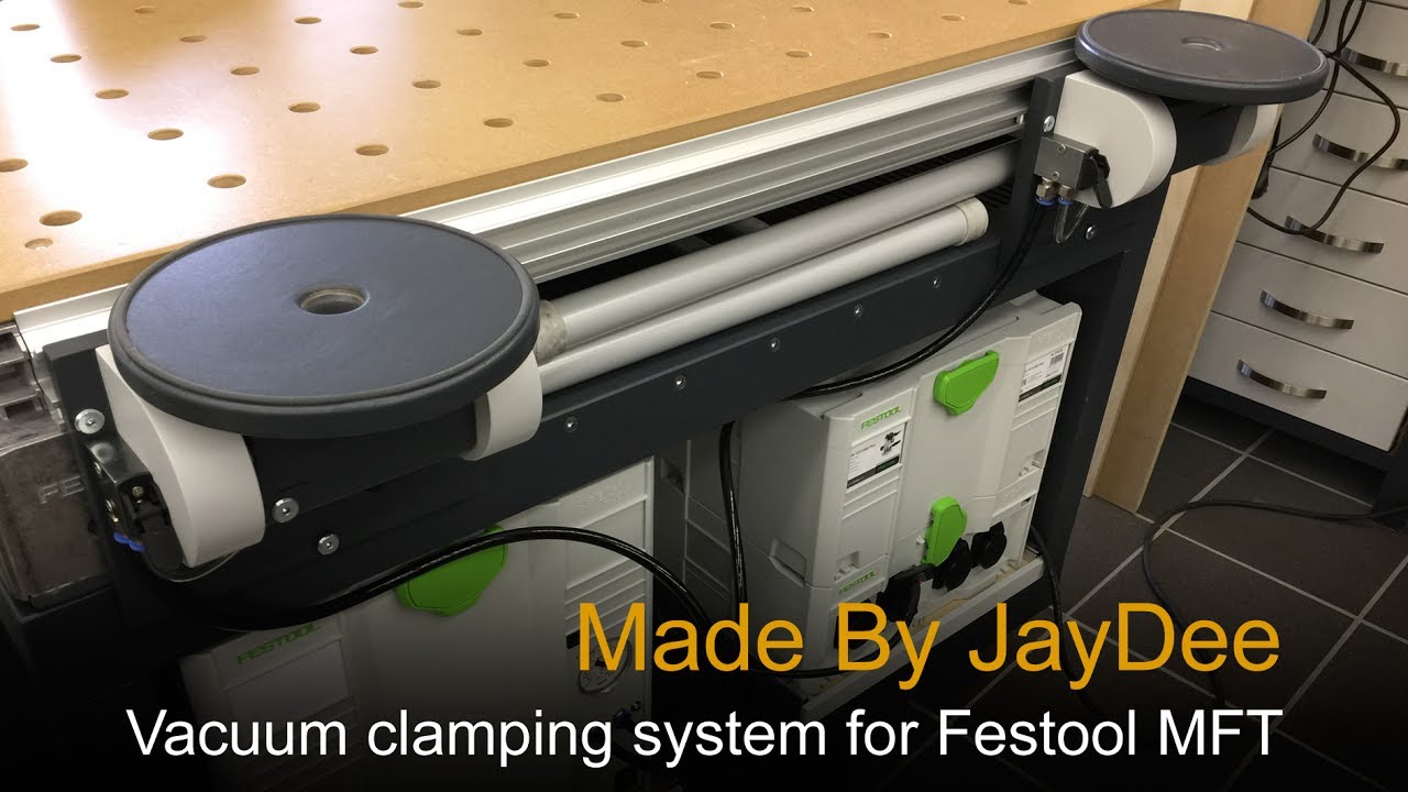 vacuum clamping system for Festool MFT / Vakuum Spannsystem für den Festool MFT