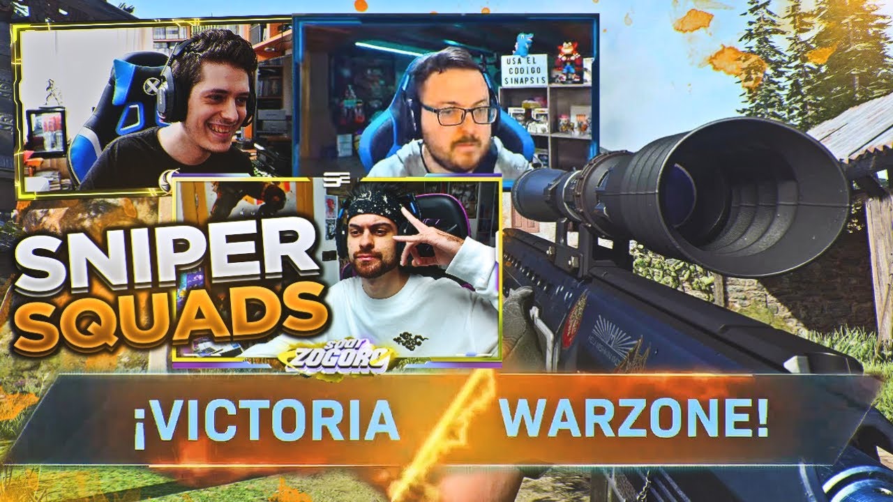 UN SNIPER en SQUADS de WARZONE en MODERN WARFARE w/ SOKI, SINAPSIS y DAYKYRI | Zogoro