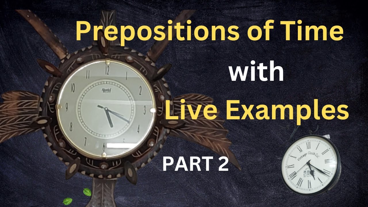 Prepositions of Time |  part 2 | Spoken English with Syamala