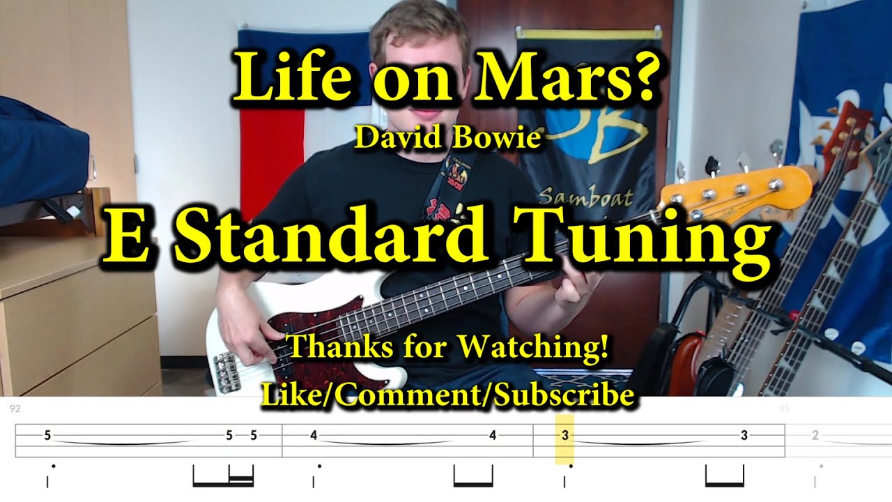 Life on Mars? - David Bowie (Bass Cover with Tabs)