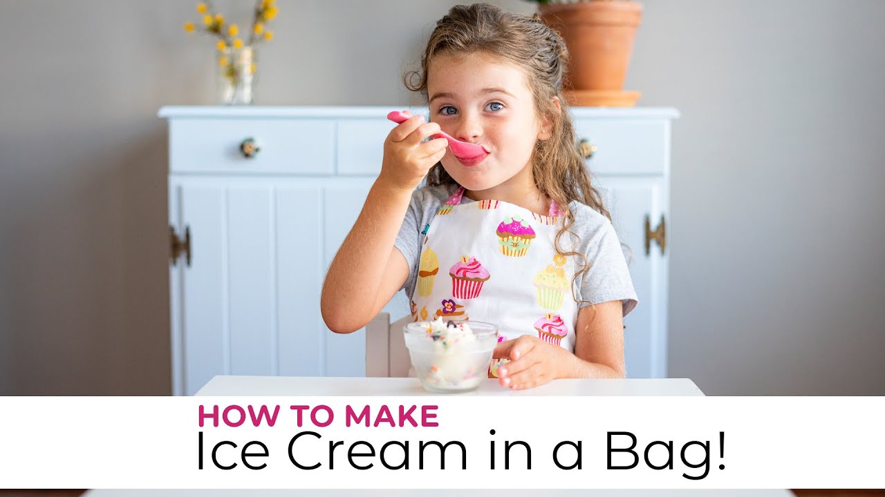 How to Make Ice Cream in a Bag - 3 Ingredient Ice Cream! Chef Paisley Makes Ice Cream