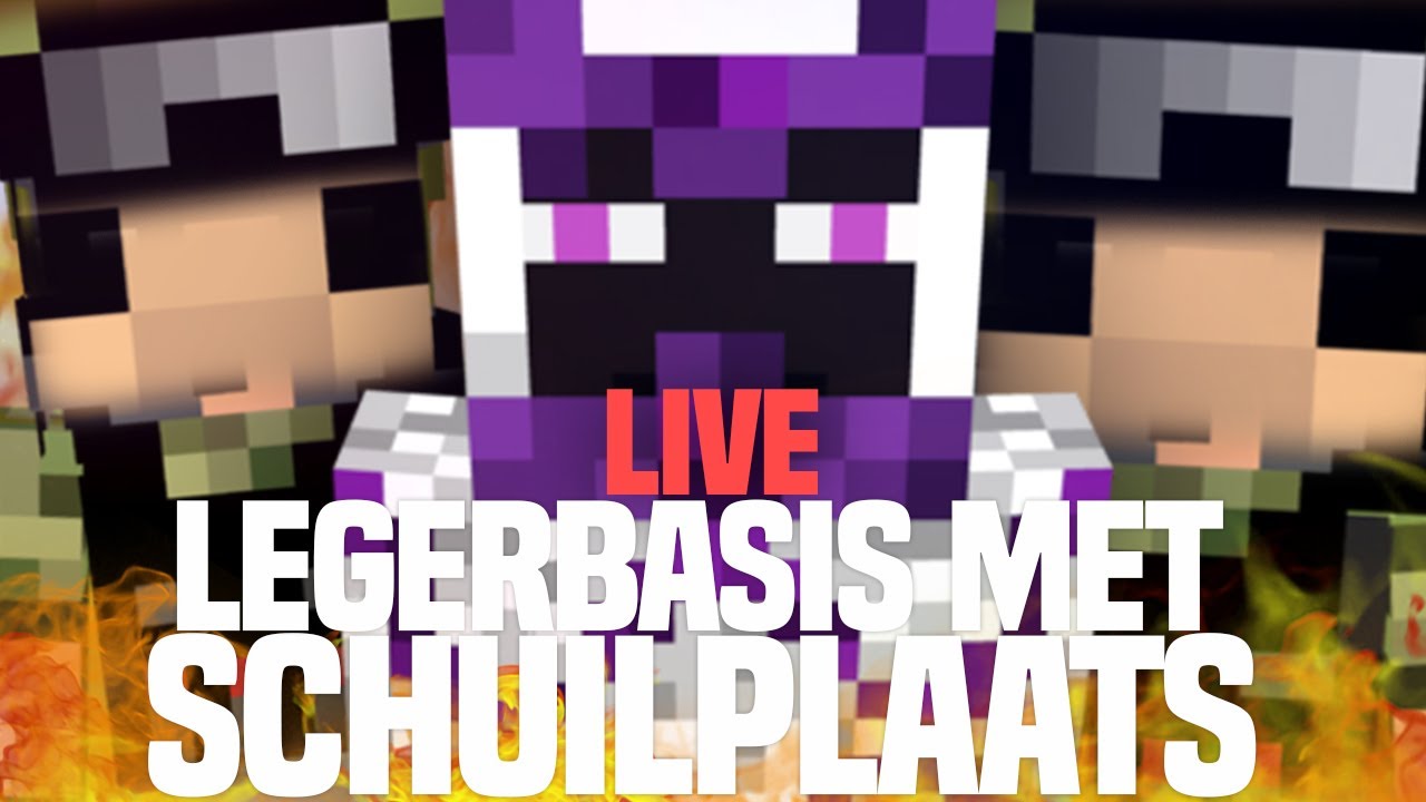 DE LEGERBASIS HEEFT EEN SCHUILPLAATS!! MINETOPIA LIVE!