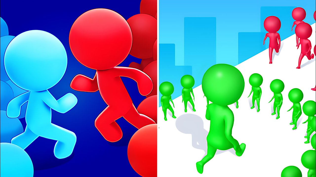 Circle Run Vs CountStickman 3D🎒🎒🎒Walkthrough Max Levels Android IOS Gameplay NT2