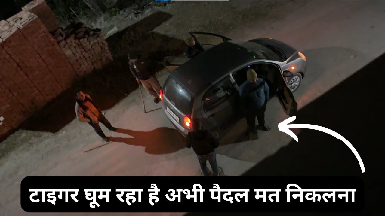 मोहन में रात को अचानक शाह विला के सामने आ गए जंगल वाले बंदूक और डंडे ले कर। हमें बोला बाहर मत निकलना