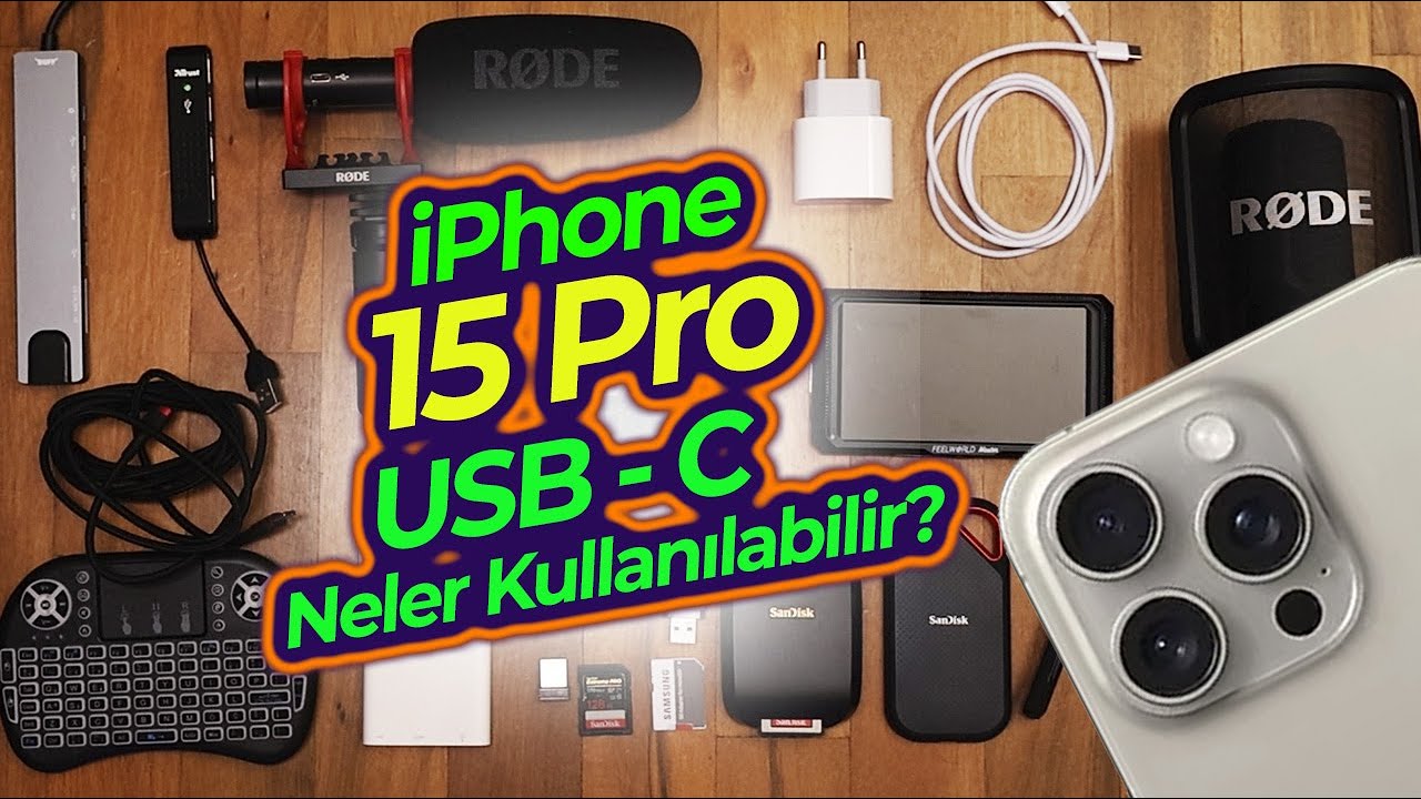 iPhone 15 Pro Type-C Testi! 30 Farklı Ürün Bağladım