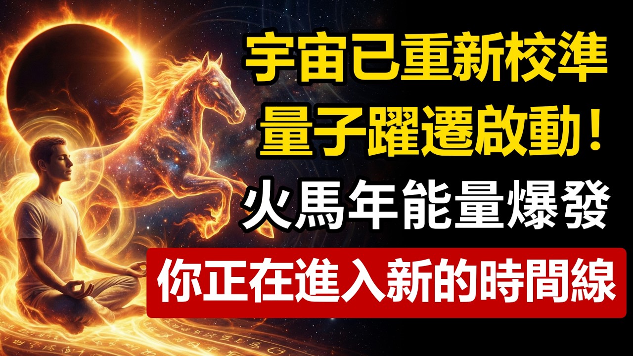 宇宙已重新校準！火馬年能量大爆發：你的命運即將實現「量子躍遷」！